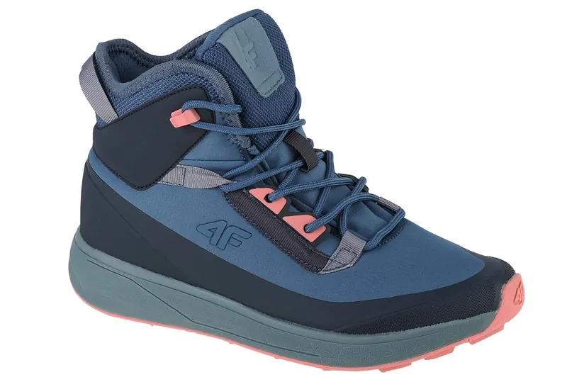 4F Kids DCX-22 Snow Boots 4FJAW22FWINF009-34S, Dla dziewczynki, Niebieskie, buty zimowe, syntetyk, rozmiar: 35