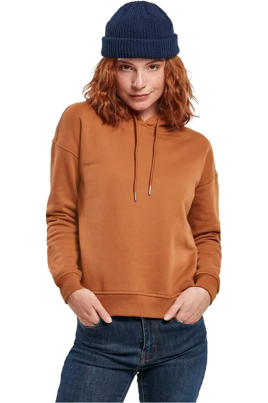 Urban Classics Ladies Hoody Toffee Maat: M | Sweaters Outlet | Dames | Bruin