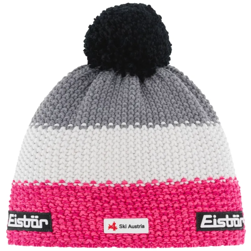 Eisbar Star Pompon MU SKA E33140-142, Unisex, Różowe, czapki, Merino, rozmiar: One size