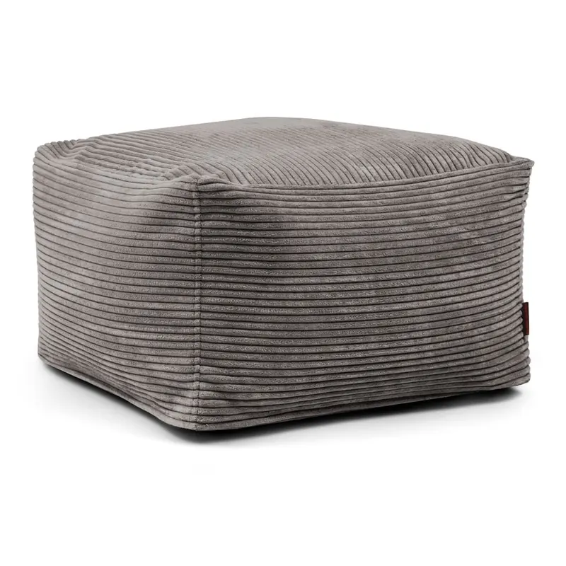 Ciemnoszary sztruksowy worek do siedzenia Softbox MooG – SLOWDOWN