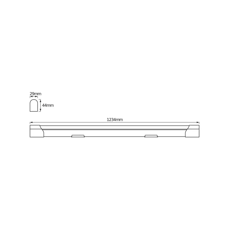 Listwa LED OSRAM VALUE BATTEN, 123 cm, metal, 4000 K