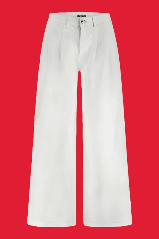 Stieglitz Lieven Jeans White Maat: 36 | Wijde Broeken Outlet | Dames | Wit