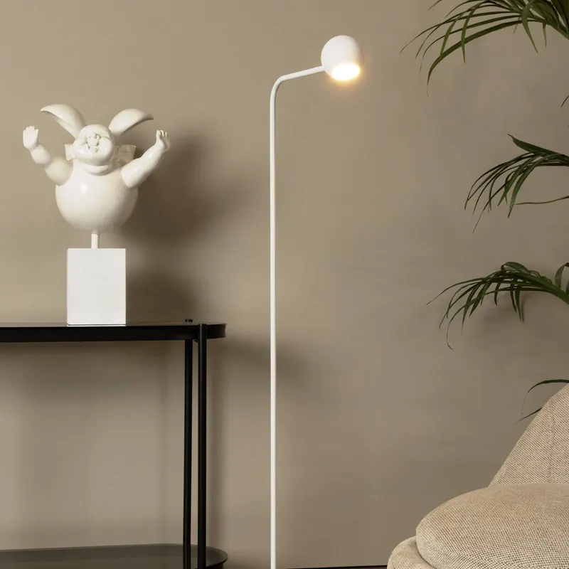 Akumulatorowa lampa stojąca LED Comet, biała, 3-stopniowe ściemnianie, wysokość