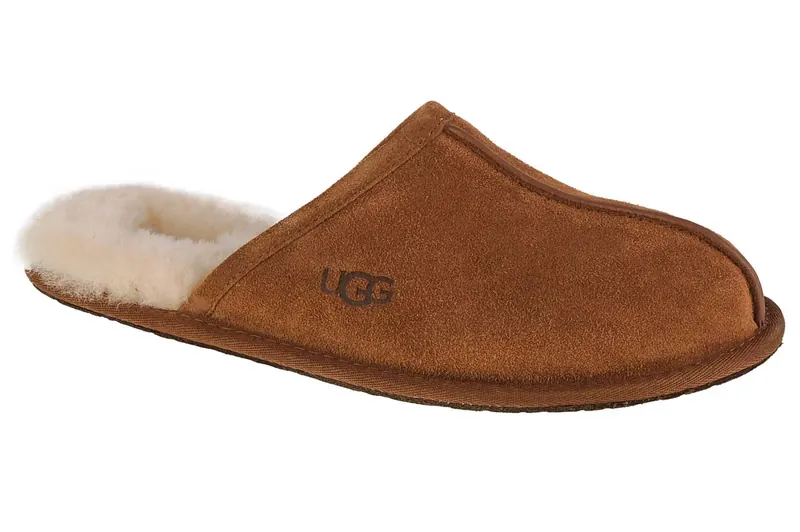 UGG Scuff Slipper 1101111-CHE, Męskie, Brązowe, kapcie, skóra zamszowa, rozmiar: 42
