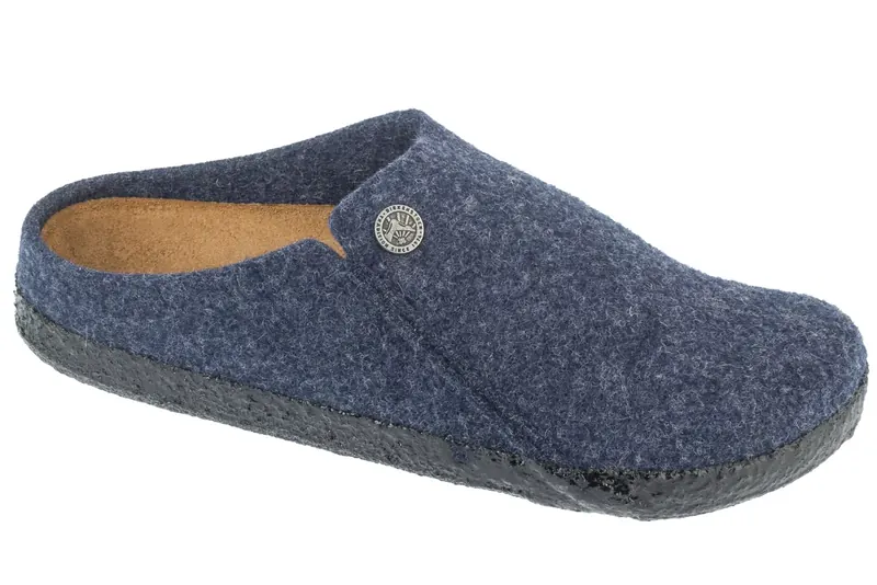 Birkenstock Zermatt Standard FE 1017523, Unisex, Granatowe, kapcie, filc, rozmiar: 36