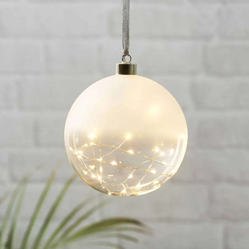 Kula dekoracyjna LED Glow matowa, Ø 15 cm