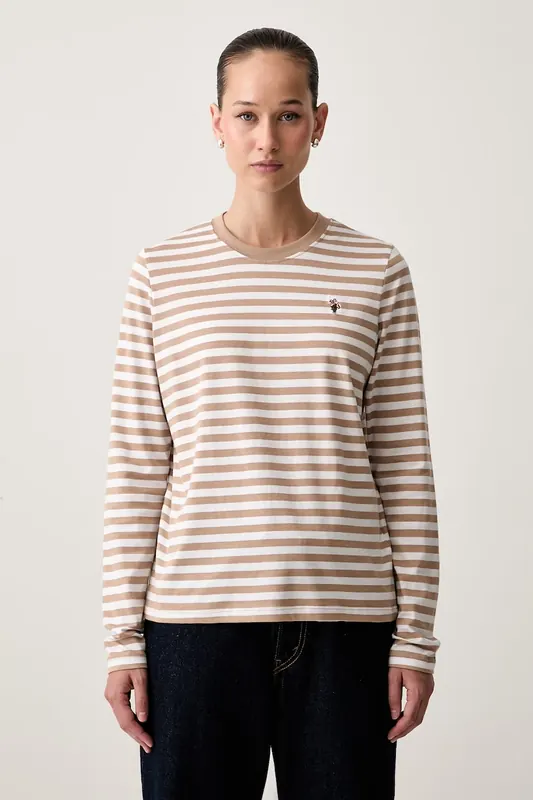 U.S. Polo Assn. longsleeve damski bawełniany Stripe LS