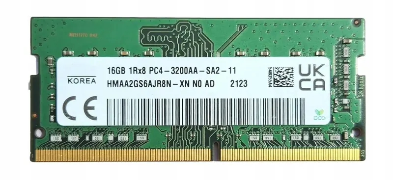Pamäť Ram 16GB DDR4 Sk Hynix 3200 MHz 1.20V PC4-3200AA HMAA2GS6AJR8N Xn