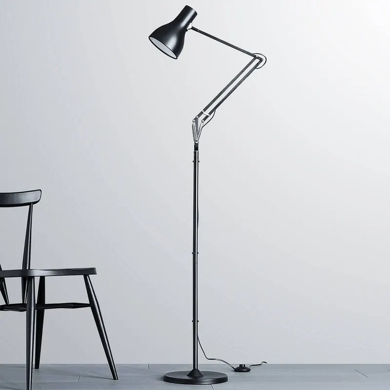 Lampa stojąca Anglepoise Type 75, aksamitna czerń
