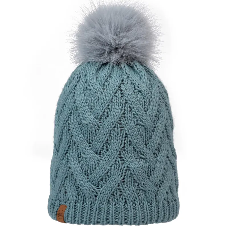 Buff Knitted Fleece Caryn Beanie 13674377010, Damskie, Zielone, czapki, akryl, rozmiar: One size