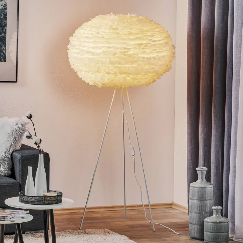 UMAGE Eos X-large lampa podłogowa trójnik biała