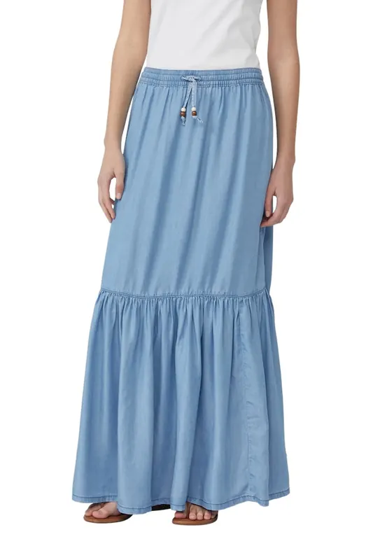 s.Oliver  Skirts Blue Denim Maat: 46 | Maxi Rokken Outlet | Dames | Blauw