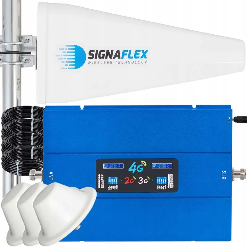 Sada zosilňovačov EGSM/4G Blue C10 T1 20dBi 10 m 4 x