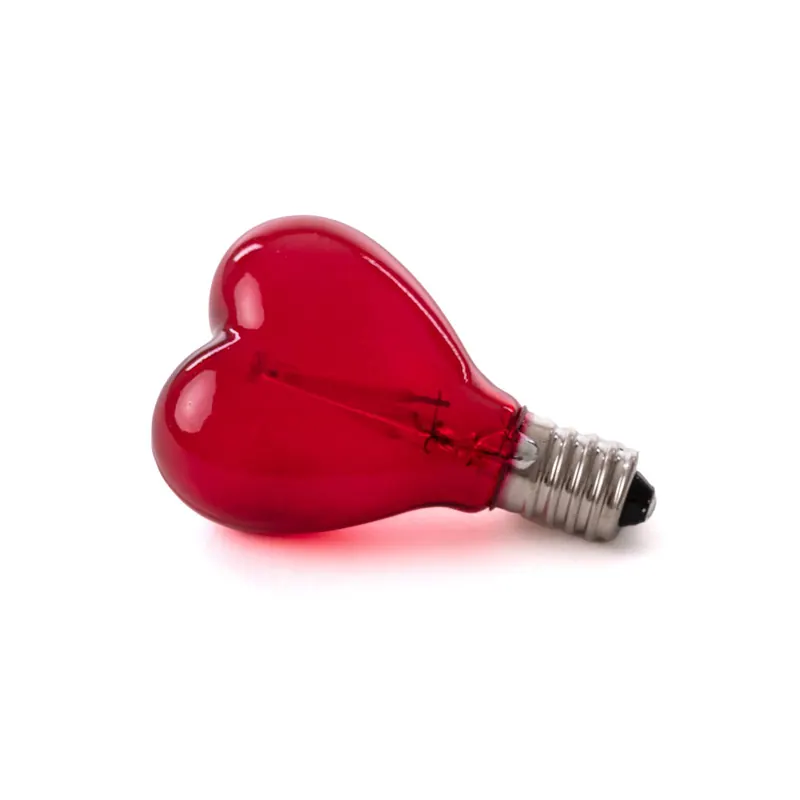 żarówka LED SELETTI E14 1W 5V, Mouse Lamp, serce czerwone