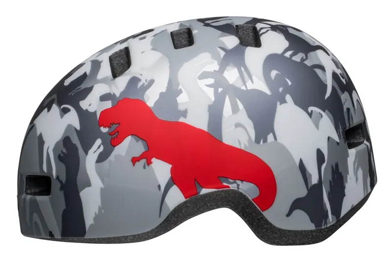 Kask dziecięcy BELL LIL RIPPER matte gray silver camosaurus (48-55)