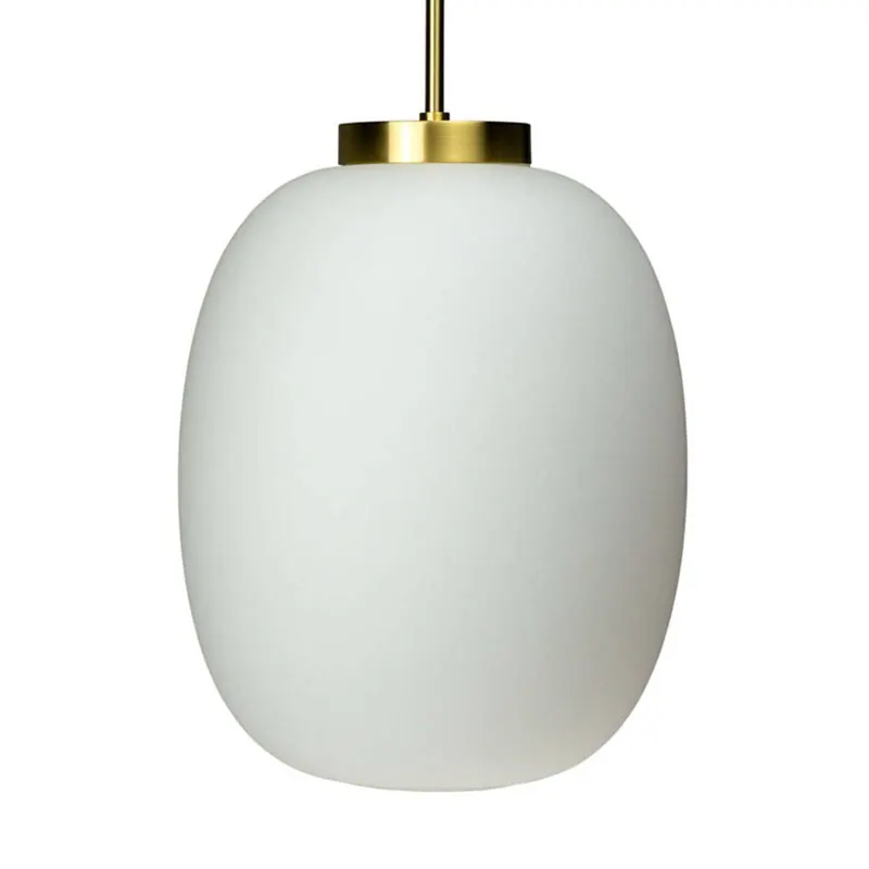 Dyberg Larsen DL39 wisząca Ø 25cm biała/mosiądz