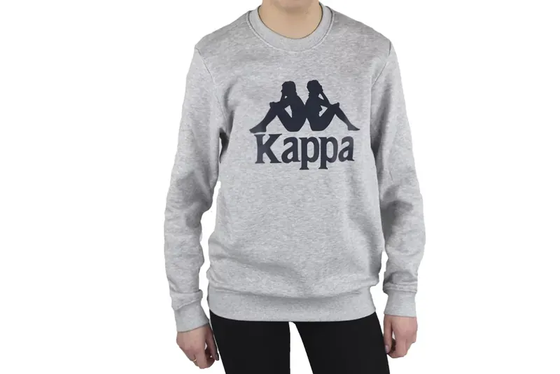 Kappa Sertum Junior Sweatshirt 703797J-15-4101M, Dla chłopca, Szare, bluzy, bawełna, rozmiar: 134-140