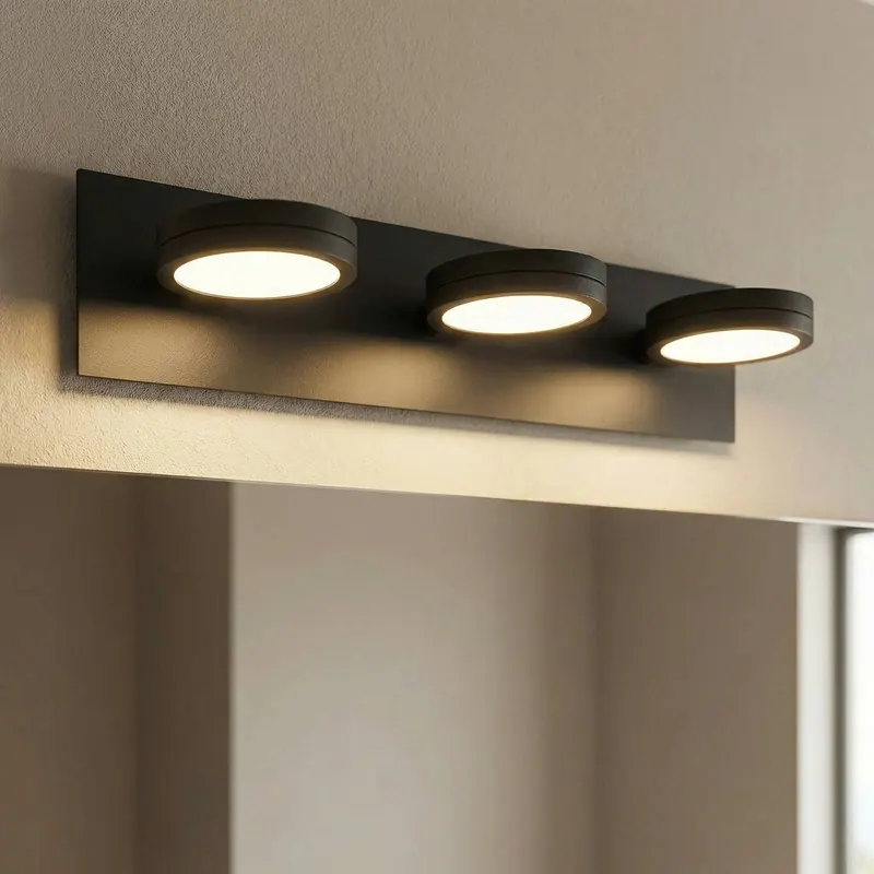 LIGHTME oświetlenie lustra LED Aqua 3-pkt. czarne