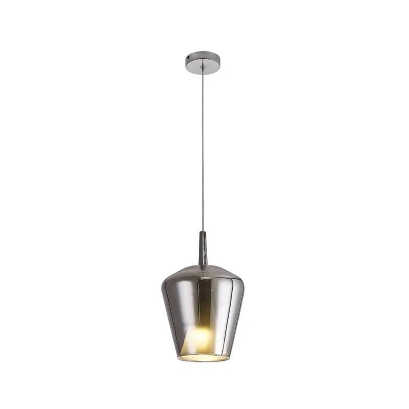 Lampa wisząca Elsa, 1-punktowa, Ø 22,5 cm, szkło, chrom