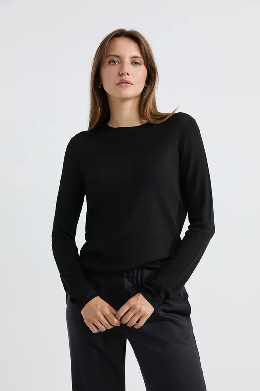 Josephine & Co Goldie Sweater Black Maat: XS | Sweaters Outlet | Dames | Zwart