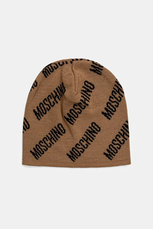 Moschino czapka z dodatkiem wełny