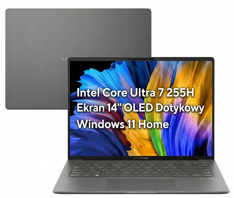 Asus ZenBook 14 Core U7 16GB 1TB 14" Oled Fhd+ 500NIT Dotyk 100 % DCI-P3 W11