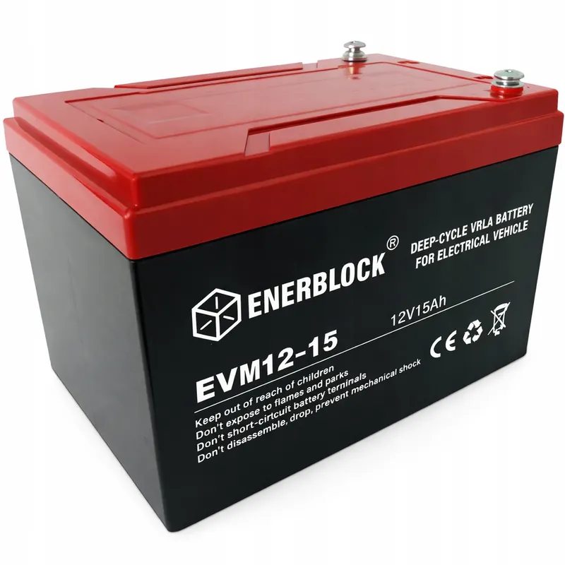Akumulator Agm 12V 15AH Enerblock Do Ups Hulajnogi Autka Zabawki Alarm