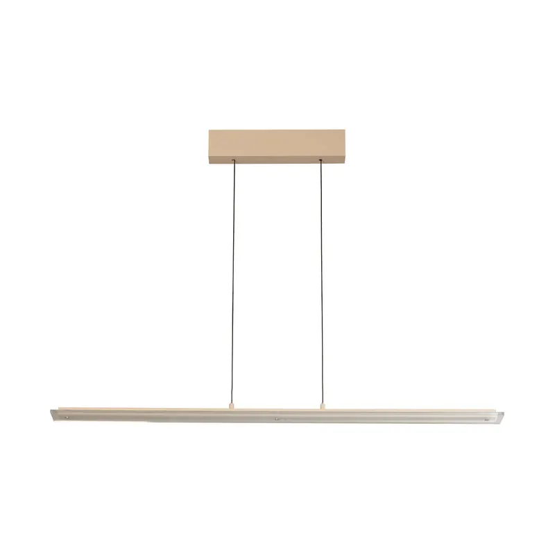 Lampa wisząca LED Torvi, kolor piaskowy/biały, długość 115 cm, CCT