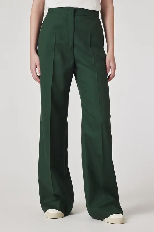 Paul Smith Womens Trousers Bottle Green Maat: 38 | Pantalons Outlet | Dames | Groen