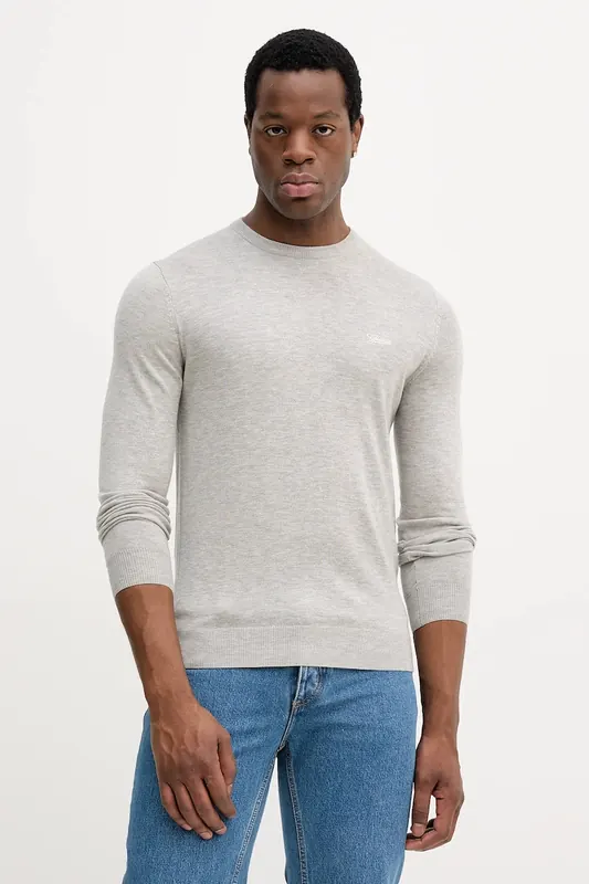 Guess sweter z domieszką jedwabiu DANIEL