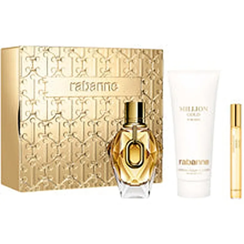 Zestaw prezentowy Paco Rabanne Million Gold for Her EDP 90 ml, miniatura EDP i balsam do ciała 100 ml 100ml
