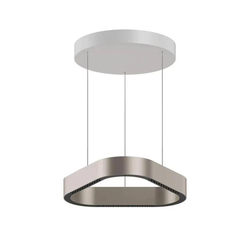 Lampa wisząca LED LOOM DESIGN Trigon, kremowa, aluminium, 40 cm