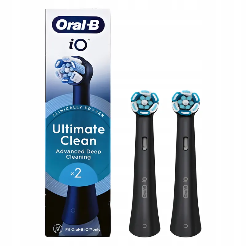 Oryginalne Końcówki Oral-B iO Ultimate Clean 2szt. Czarne