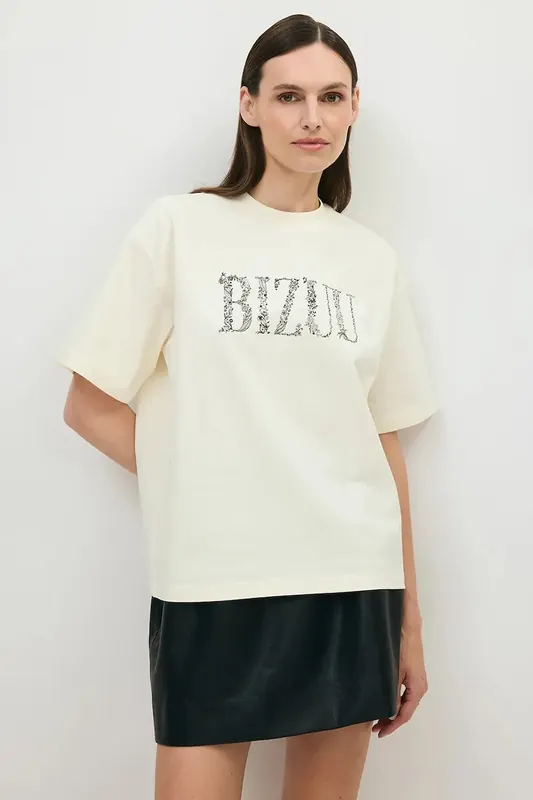 BIZUU T-shirt damski bawełniany JONI