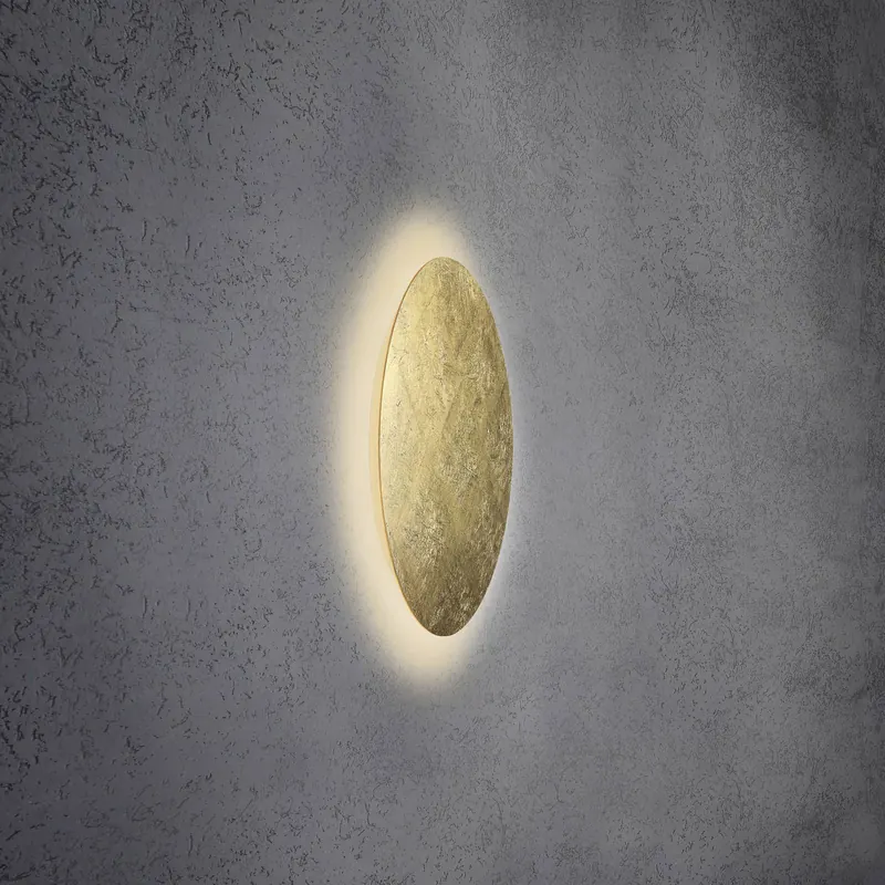 Escale Blade kinkiet LED, płatkowe złoto, Ø 44 cm