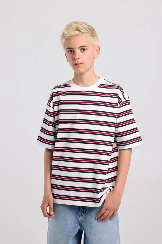America Today Eddie Jr White/red Maat: 170/176 | Overhemden Outlet | kids | Wit