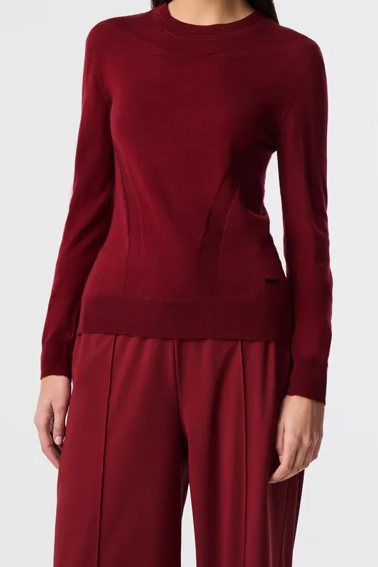 AlphaTauri Faton V1.y9.02 Pullover Dark Berry Maat: L | Sweaters Outlet | Dames | Roze