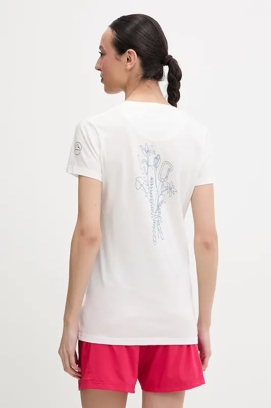 La Sportiva T-shirt trekkingowy damski bawełniany Climb Flower