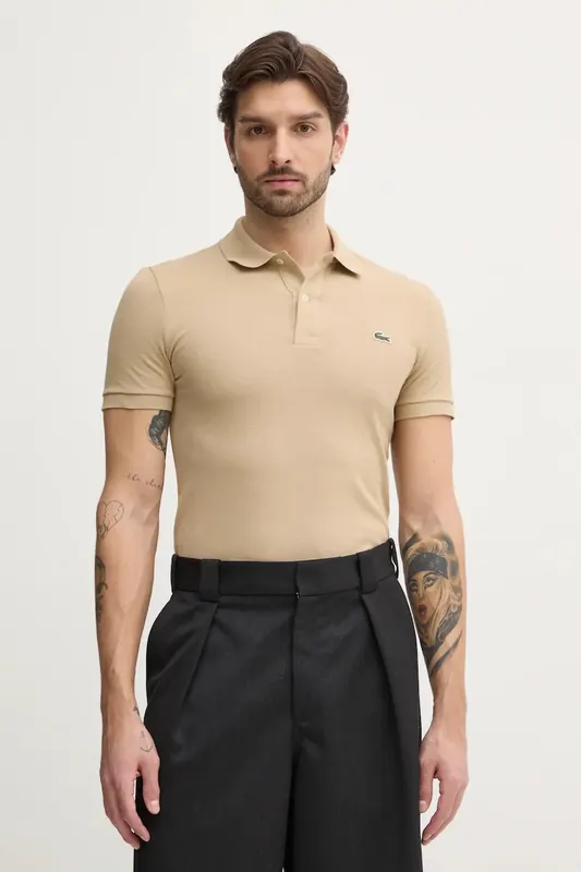 Lacoste polo bawełniane Koszulka Lacoste Pique Polo Shirt PH4012 02S