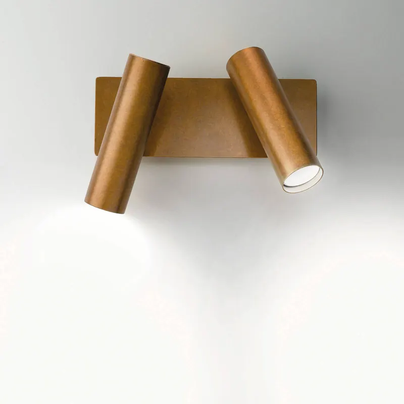 Lampa ścienna 7541, mosiądz oksydowany, 2-punktowa, regulowana, GU10