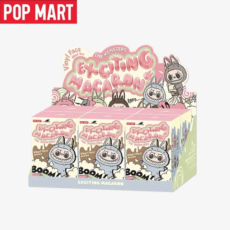 Labubu Originals Ekscytująca Kolekcja Macaron Vinyl Face Blind Box POP MART Pluszowa Lalka Mystery Box Torebka Niespodzianka Zabawki Prezenty Świąteczne 6 szt.