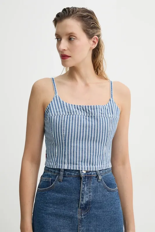Levi's top jeansowy JADINE DENIM CAMI TANK