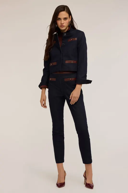 Motivi Skinny Jeans With Inserts Blue Maat: 36 | Skinny Broeken Outlet | Dames | Blauw
