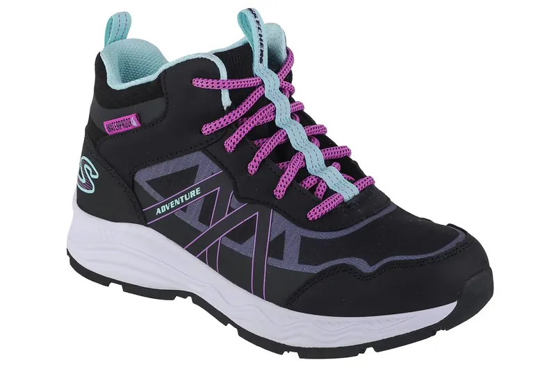 Skechers Adventure Blitz - Fun Pursuit 303417L-BKAQ, Dla dziewczynki, Czarne, buty trekkingowe, syntetyk, rozmiar: 33