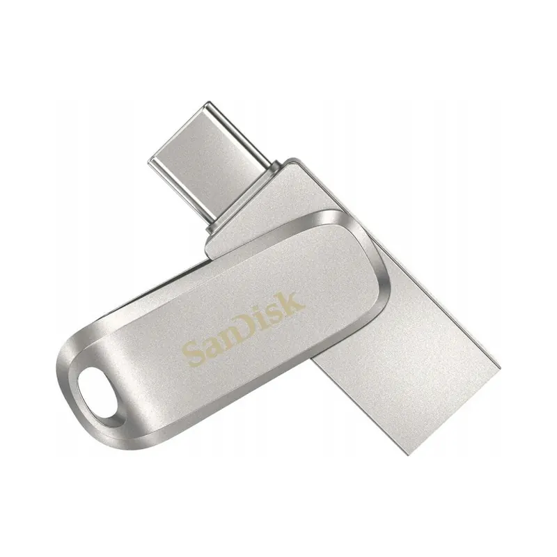 Flash disk Sandisk Ultra Dual Drive Luxe 512 Gb Usb 3.0, 3.1 typ C strieborný