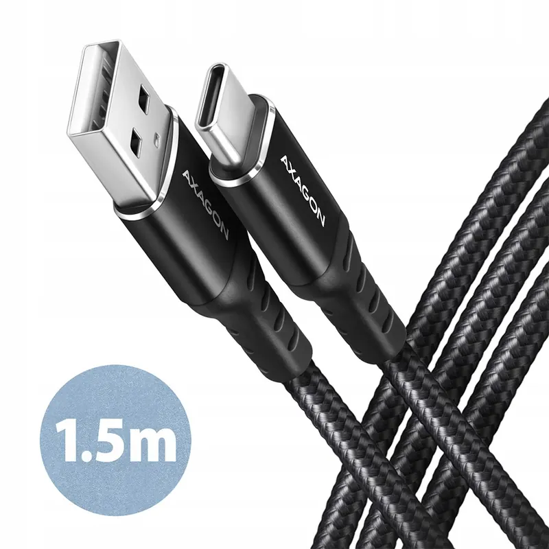 Axagon Data and charging cable, 1.5 m BUCM-AM15AB Usb Type-C to Usb Typ