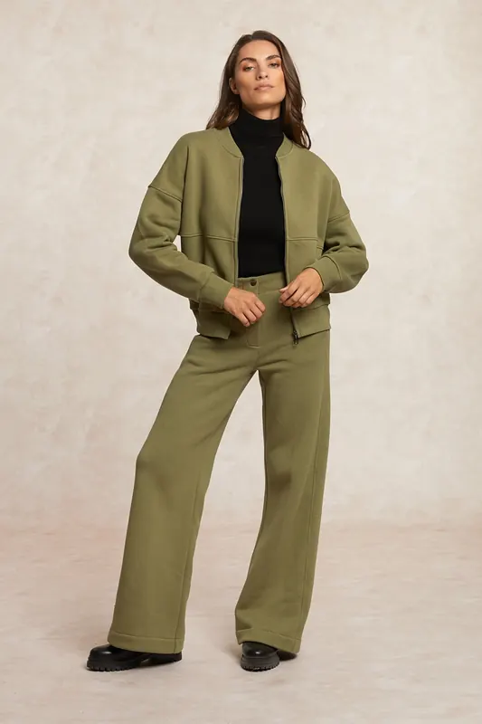 River Woods Fleece Pants Moss Green Maat: M | Joggingbroeken Outlet | Dames | Groen