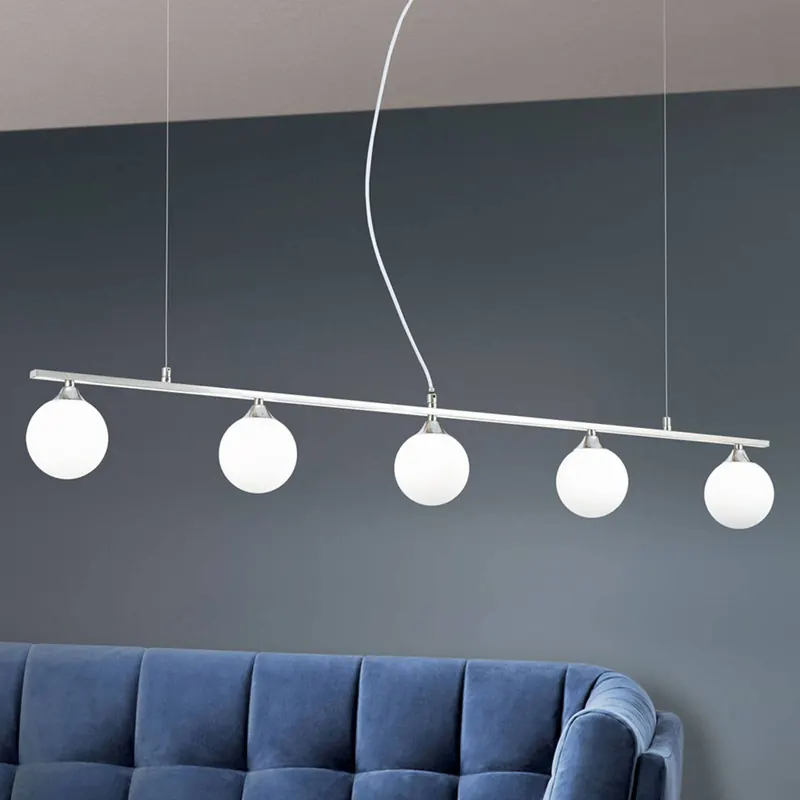 Lampa wisząca Snowwhite 5-pkt. nikiel