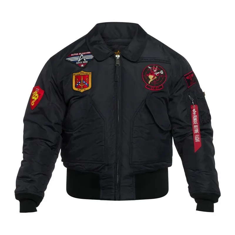Kurtka Pilotka Flek Flyers Alpha Industries Cwu 45P Devils Brigade S