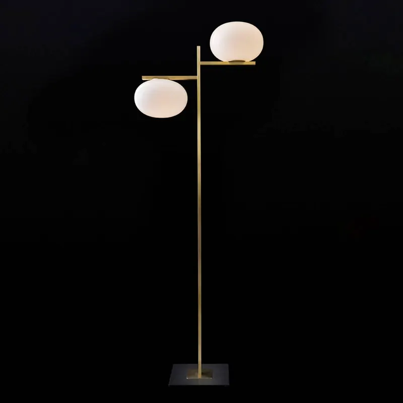 Oluce Alba - Lampa stojąca ze ściemnianiem, 2-punktowa